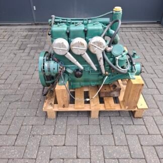 The Volvo Penta MD17c 36hp marine diesel engine package is a three-cylinder diesel engine, known for its reliability and fuel efficiency